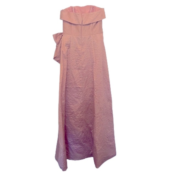 Teri Jon Cuff Bodice Strapless Gown | Blush Pink | Size 10 - Picture 6 of 10